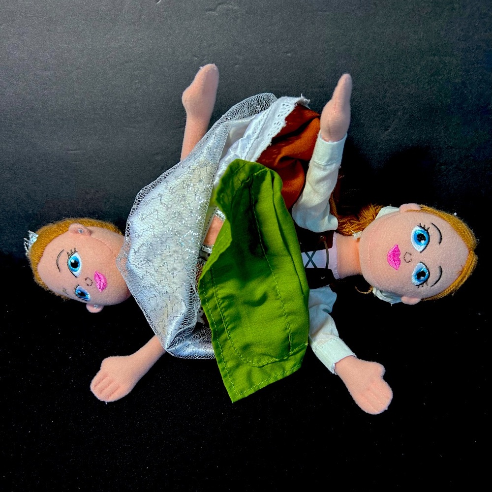 Cinderella topsy-turvy or double plush doll